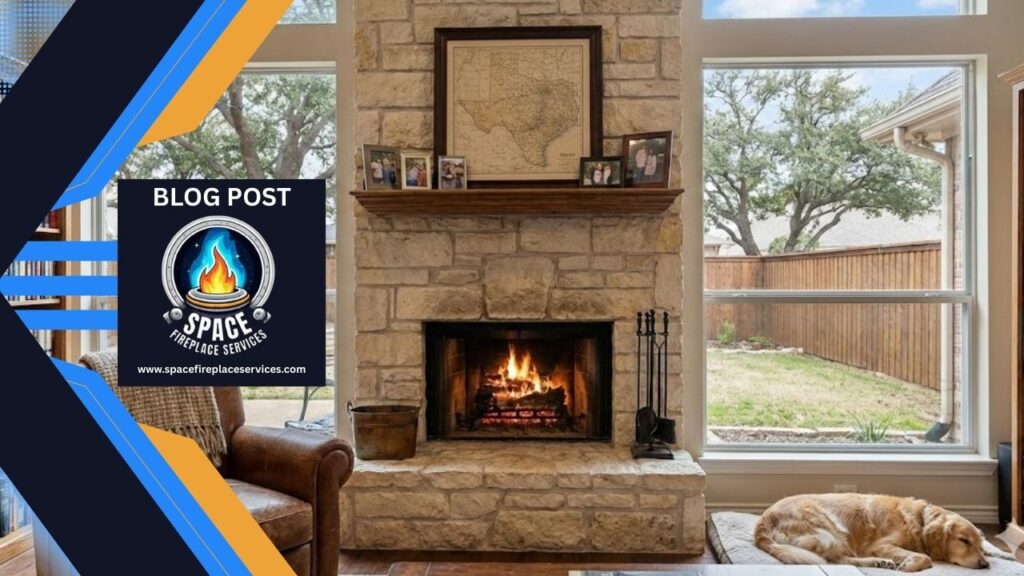 image of a house post residential fireplace cleaning in dallas, texas.